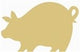 Pig Cutout Unfinished Wood Farm Bacon Hog Livestock Ranch Western MDF Shape Canvas Style 1 Diverse Woodworking