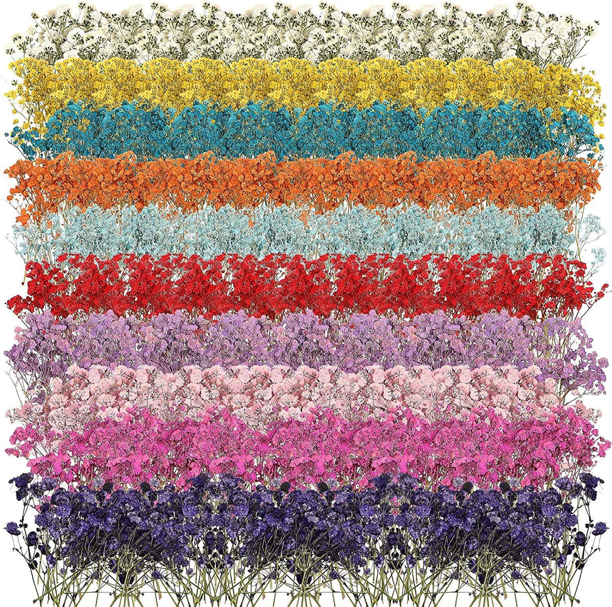 200 Pcs Resin Dried Flowers for Resin Dried Baby'S Breath Flowers Real Natural Pressed Flowers Gypsophila Bouquet Gypsophila Branches for Card Making WoodArtSupply