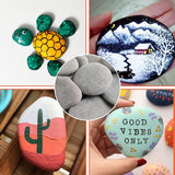 30 River Rocks for Painting, Painting Rocks Bulk, Smooth Rocks for Painting, Natural Stones WoodArtSupply