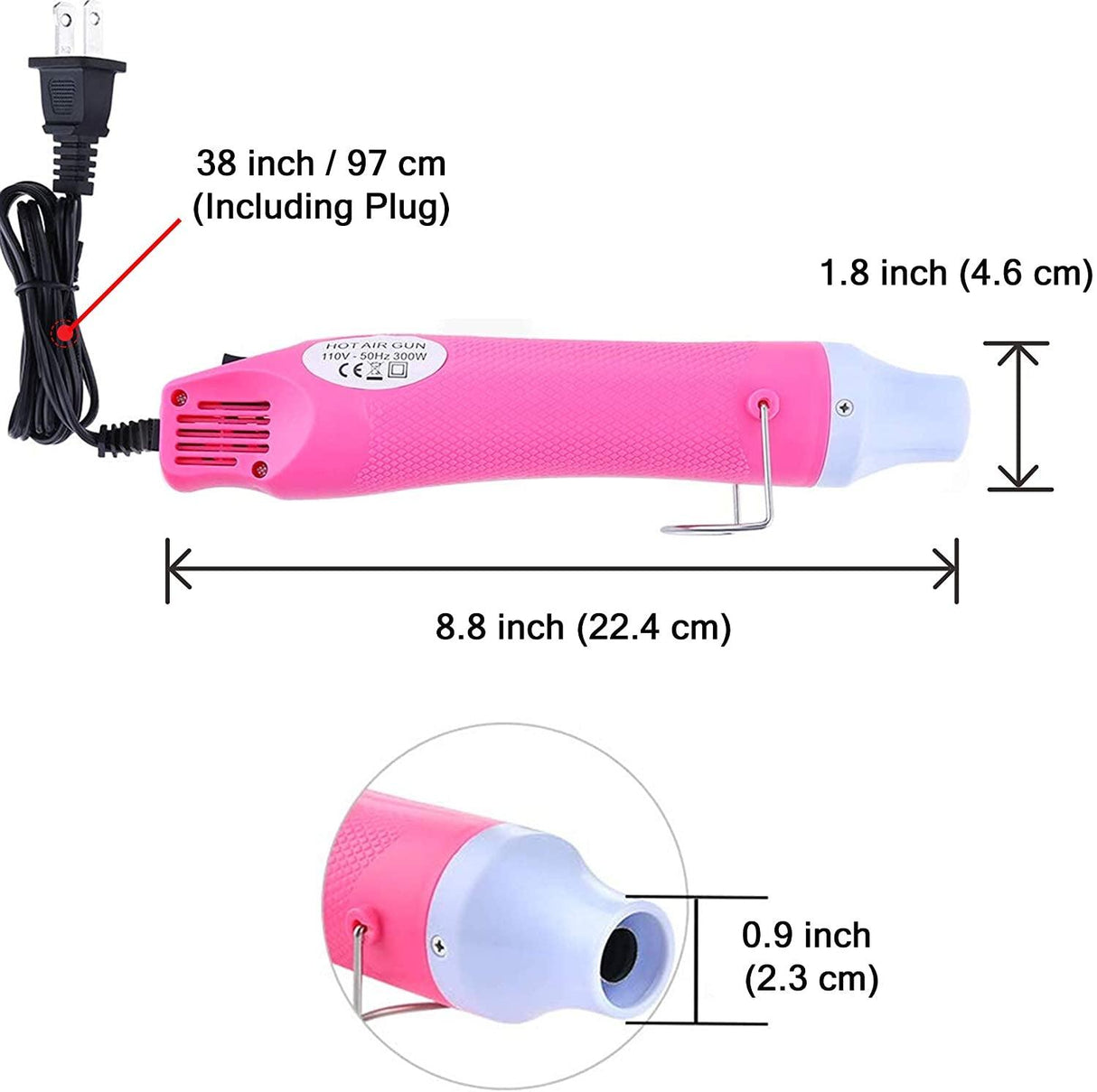 Bubble Removing Tool for Epoxy Resin and Acrylic Art, DIY Glitter Tumblers, Specially-Designed Heat Gun for Making Acrylic Resin Travel Mugs Tumblers WoodArtSupply