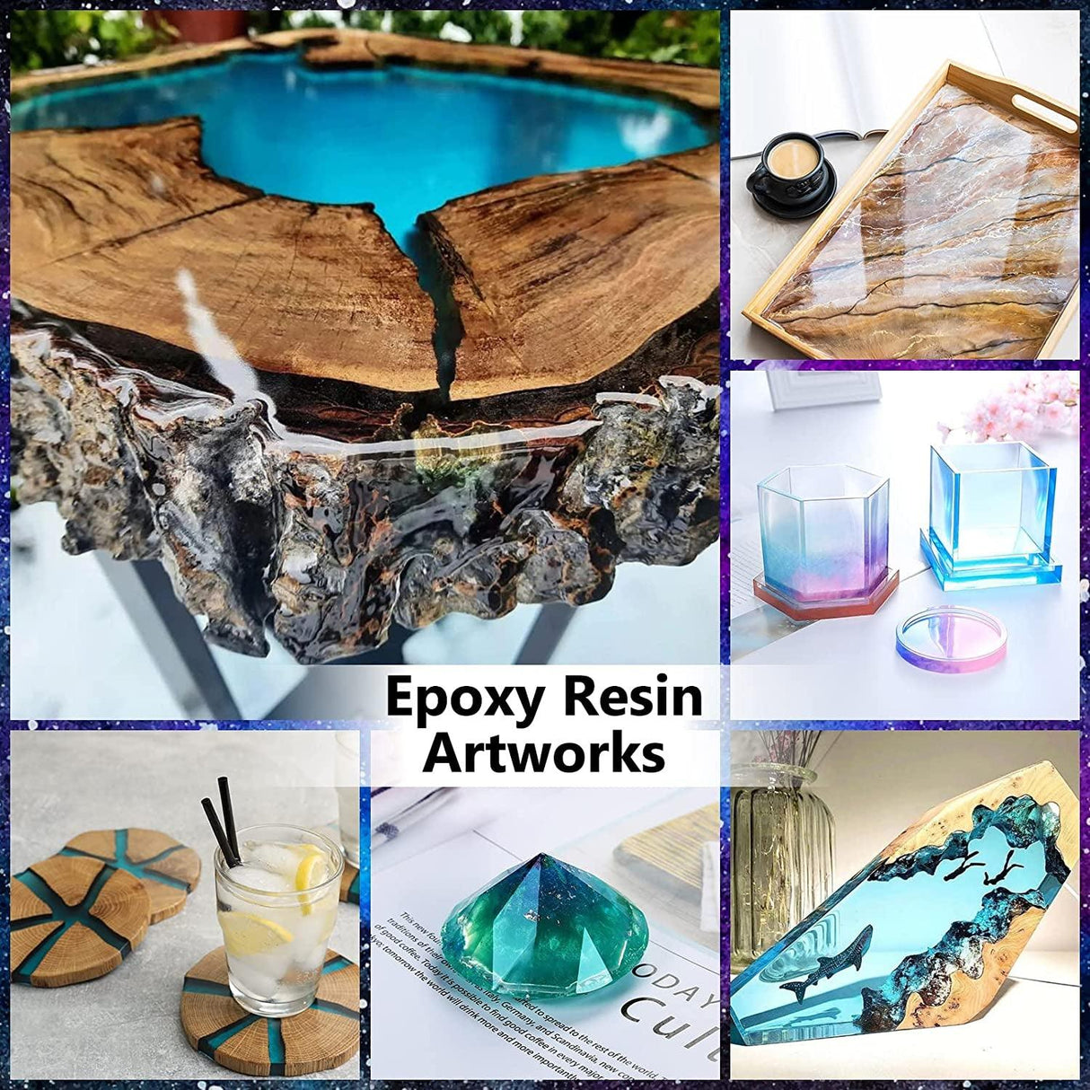 Epoxy Resin 64OZ - Crystal Clear Epoxy Resin Kit - No Yellowing No Bubble Art Resin Casting Resin for Art Crafts, Jewelry Making, Wood & Resin WoodArtSupply