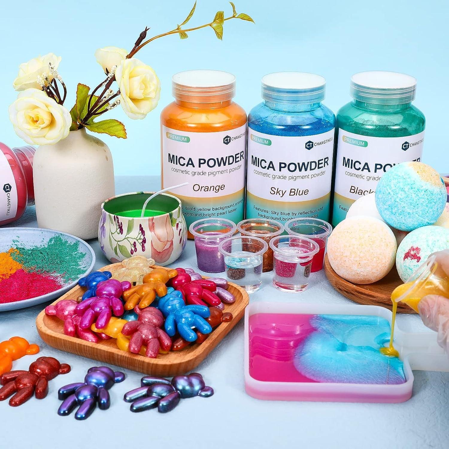 Mica Powder,7.05Oz（200G）,Sunny Gold Mica Powder Pigment for Epoxy Resin，Lip Gloss，Paint，Dye，Soap Making，Nail Polish,Candle Making,Bath Bombs(Sunny WoodArtSupply