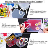 Dried Flowers for Resin, 103Pcs Natural Flowers and Leaves Compressed, Vacuum Packed DIY Pressed Flowers for Epoxy, Jewelry, Candles, Soap, Nail WoodArtSupply