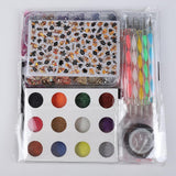 Glitter & Sticker, Nail Art Brushes for Beginners Nail Dotting Tool WoodArtSupply