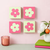 Unfinished MDF Wood Blocks for Crafts, 1 in Thick Wooden Square Blocks (4X4 In, 4 Pack) WoodArtSupply