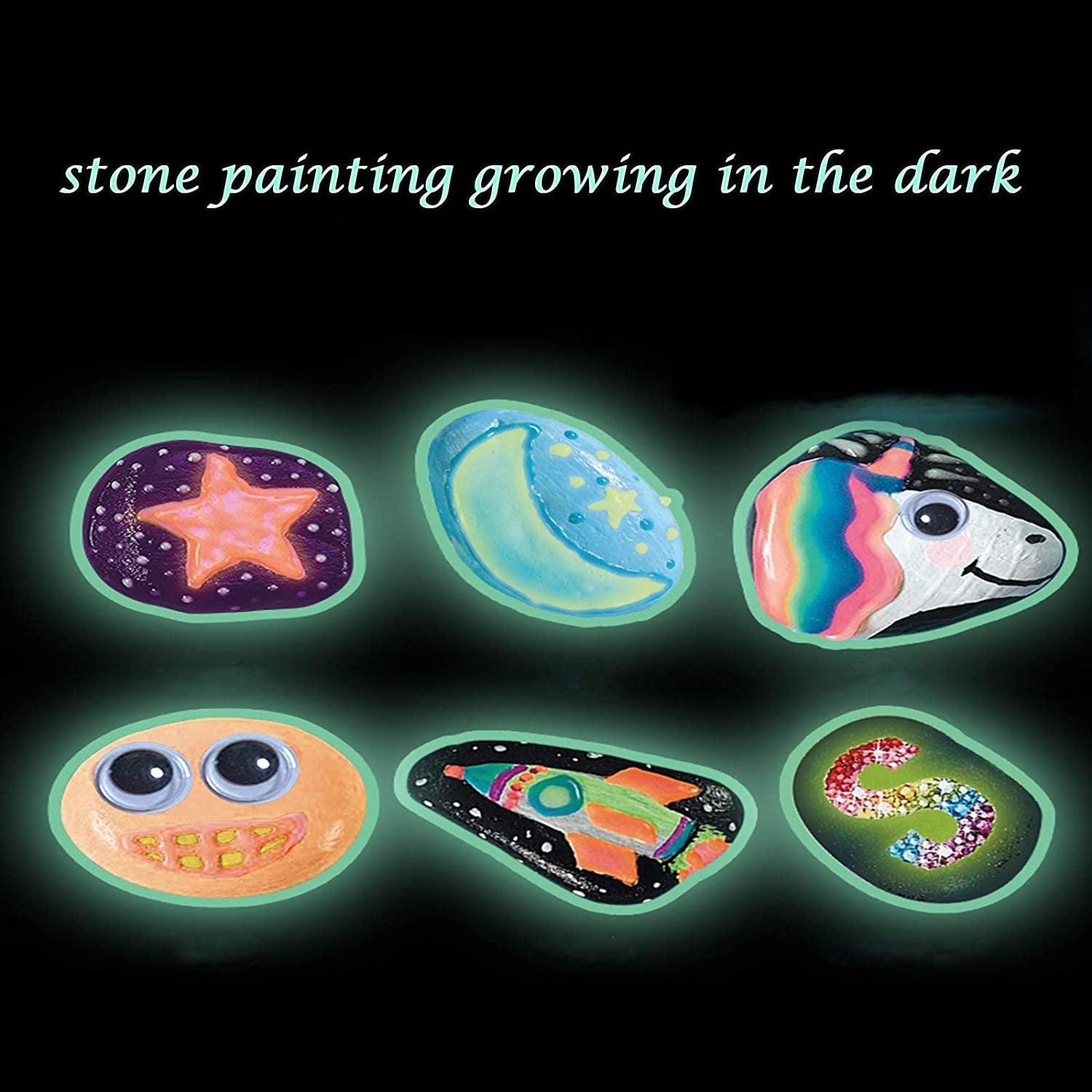 Rock Painting Kit for Kids Adult, DIY Arts and Crafts Supplies Kits for 16 Paint Rocks - WoodArtSupply