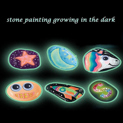 Rock Painting Kit for Kids Adult, DIY Arts and Crafts Supplies Kits for 16 Paint Rocks - WoodArtSupply