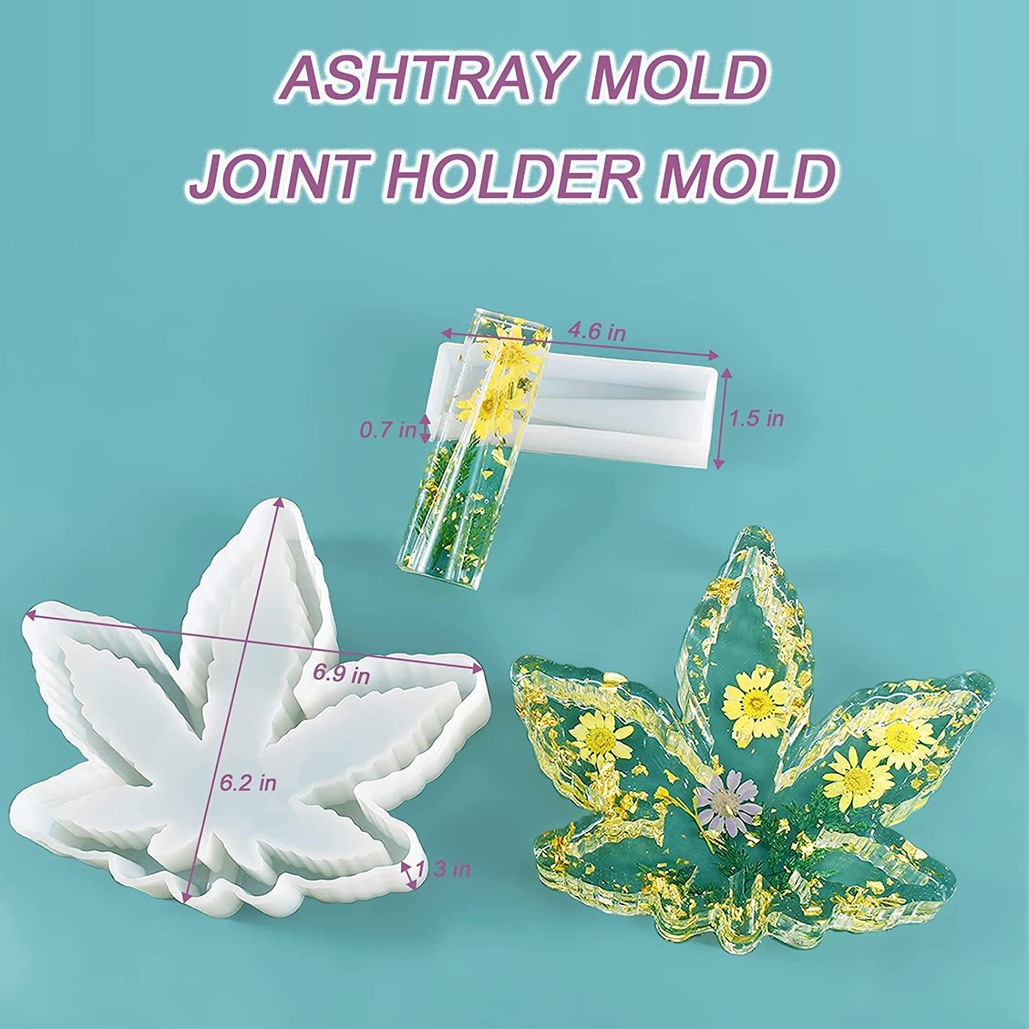 Diy Rolling Tray Mold With Herb Grinder Resin Mold Jewelry Holder Silicone  Mould