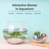 Tumbled Chips Stones Crushed Crystal Quartz 1 LB, Irregular Shaped Gravel Pebble Healing Stone, DIY Smoothed Rocks for Potted Plant,Resin Art,Vase WoodArtSupply