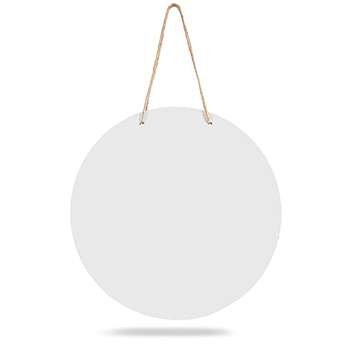 Sublimation Blank Wooden Door Hanger Unfinished Blank Sign Door Hanger Sublimation Round Door Hanger for St Patrick's Day DIY Decoration Jetec