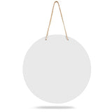 Sublimation Blank Wooden Door Hanger Unfinished Blank Sign Door Hanger Sublimation Round Door Hanger for St Patrick's Day DIY Decoration Jetec