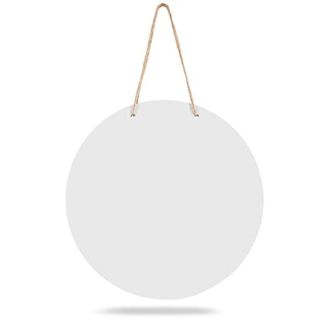 Sublimation Blank Wooden Door Hanger Unfinished Blank Sign Door Hanger Sublimation Round Door Hanger for St Patrick's Day DIY Decoration Jetec