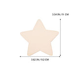 BESPORTBLE 50Pcs Unfinished DIY Wood Chips, Star Shaped DIY Graffiti Slices, Wooden Crafts to Paint BESPORTBLE