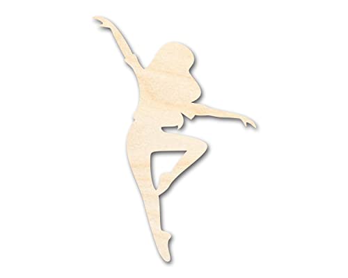 Unfinished Wood Dancer Shape - Dance Craft - up to 36" DIY 6" / 1/8" 24 Hour Crafts