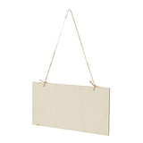 Unfinished Hanging Wood Sign,6Pack Blank Wooden Signs for Crafts,Decorative Wood Plaque Wooden Slices Banners with Holes Ropes for Coffee Shop HERCHR