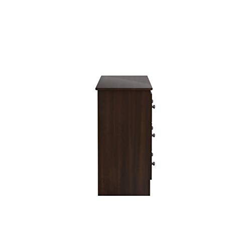 Prepac Fremont Bedroom Furniture: Espresso Double Dresser for Bedroom, 6-Drawer Wide Chest of Drawers, Traditional Bedroom Dresser, EDC-6330-V, 59"W Prepac