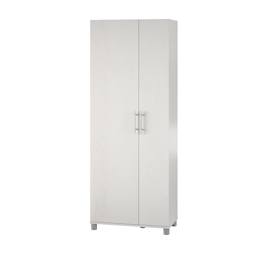 SystemBuild Evolution Camberly Tall Asymmetrical Cabinet, Ivory Oak