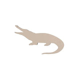 Alligator with Mouth Open Wood Craft Unfinished Wooden Cutout Art DIY Wood Sign Inspirational Wall Plaque Classic Wood Wall Hanging Decor for Home Arupkeer