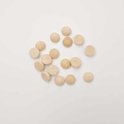 LWQYHTT 12/15/20mm Natural Unfinished Wood Beads Half Wooden Beads Small Half Round Wooden Balls for Paint DIY Craft Kids Arts 120pcs LWQYHTT
