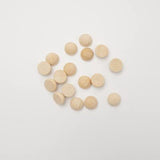 LWQYHTT 12/15/20mm Natural Unfinished Wood Beads Half Wooden Beads Small Half Round Wooden Balls for Paint DIY Craft Kids Arts 120pcs LWQYHTT