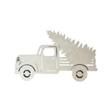 Antique Pickup Truck with Christmas Tree Shape, Unfinished Winter Holiday Wood Craft, Build-A-Cross Build-A-Cross