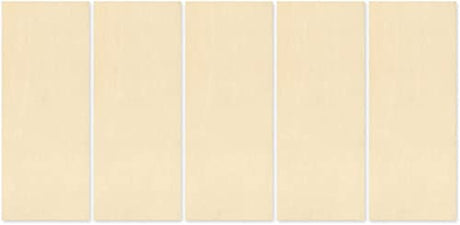 Natural Unpainted DIY Crafts - Wood Craft Slats - Set of 5 (2 x 5 Inches) CraftMedley