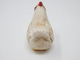 Selsela Hen Chicken Keychain Ring Clip Charm Farm Bird Miniature Wood Mini Figurine Small Animal Selsela