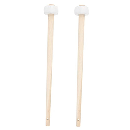 SUPVOX 2pcs Gong Hammer Music Accessories Electronic Accessories Electronic Drum Sticks Goner Striker Rubber-head Gong Mallets 5a Wood Pin Small - WoodArtSupply