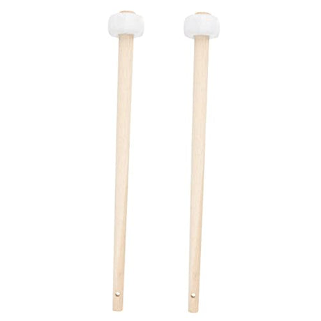 SUPVOX 2pcs Gong Hammer Music Accessories Electronic Accessories Electronic Drum Sticks Goner Striker Rubber-head Gong Mallets 5a Wood Pin Small SUPVOX