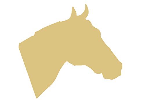 Horse Head Cutout Unfinished Wood Country Door Hanger Horse Farm Horse Stable MDF Shaped Canvas Style 2 Diverse Woodworking
