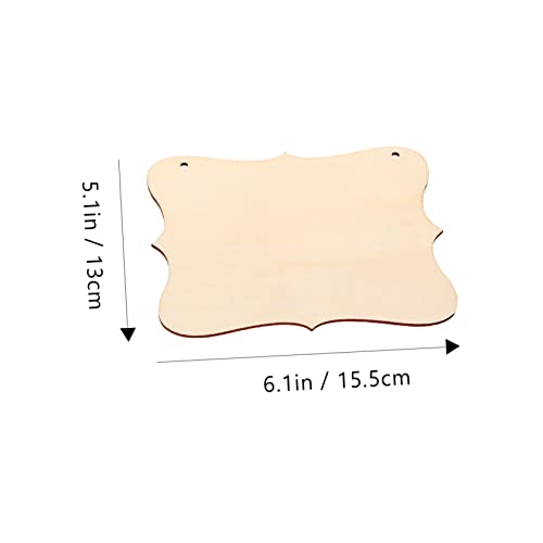 MAGICLULU 24 Pcs Shaped Wood Chips Blank Wall Signs for Crafts Blank Hanging Sign Unfinished Wood Sign Unfinished Welcome Sign DIY Wood Pallet Sign MAGICLULU