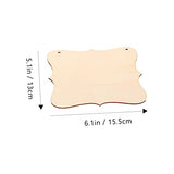 MAGICLULU 24 Pcs Shaped Wood Chips Blank Wall Signs for Crafts Blank Hanging Sign Unfinished Wood Sign Unfinished Welcome Sign DIY Wood Pallet Sign MAGICLULU