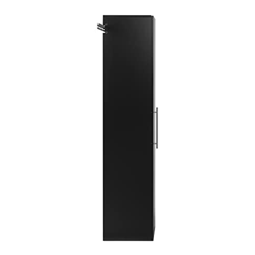 Prepac HangUps 15 in Narrow Garage Storage Cabinet, W x 72" H x 16" D, Black Prepac