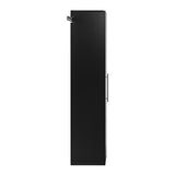 Prepac HangUps 15 in Narrow Garage Storage Cabinet, W x 72" H x 16" D, Black Prepac