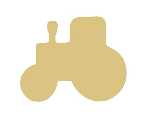 Tractor Cutout Unfinished Wood Farm Country Farmer Door Hanger MDF Shape Canvas Style 1 Diverse Woodworking