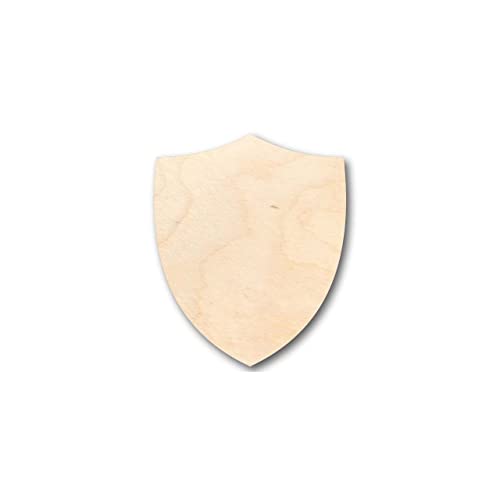 Unfinished Wood Shield Shape - Soldier - Knight - Craft - up to 24" DIY 8" / 1/4" 24 Hour Crafts