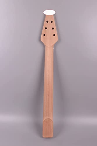 Yinfente Electric Guitar Neck Unfinished 22 fret For Electric Guitar Replacement Maple Mahogany Wood - WoodArtSupply