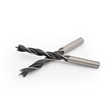 Gunpla 8pcs Wood Drill Bits Set, Carbon Steel Twist Brad Point Drill Bits Woodworking Bore Holes Durable Drilling Tools Kit with Storage Case for Gunpla