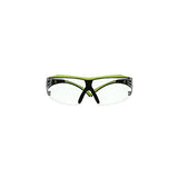 3M Safety Glasses, SecureFit 400X, ANSI Z87, Anti-Fog Anti-Scratch Clear Lens, Green and Black Frame, Brow Guard, Lightweight, Soft Nose Bridge and 3M SecureFit