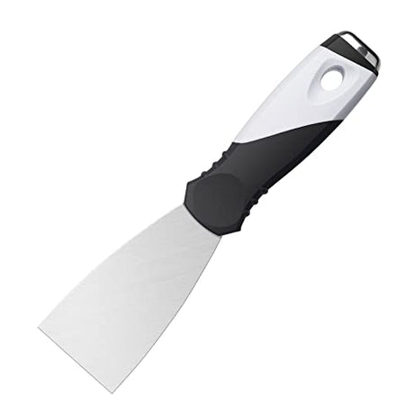 Mister Rui Paint Scraper, 2 Inch Metal Small Putty Knife Scraper Tool for Wood, Stainless Steel Knife Paint Scraper with Hammer End, 2 Inch Paint Mister Rui
