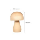 Kisangel 36 Pcs Unfinished Wooden Mushrooms Plain Craft Wood Wooden Ornaments for for Arts and Crafts Projects Decoration Kisangel