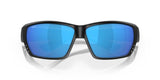 Costa Del Mar Men's Tuna Alley Polarized Rectangular Sunglasses, Matte Black/Grey Blue Mirrored Polarized-580G, 62 mm Costa Del Mar