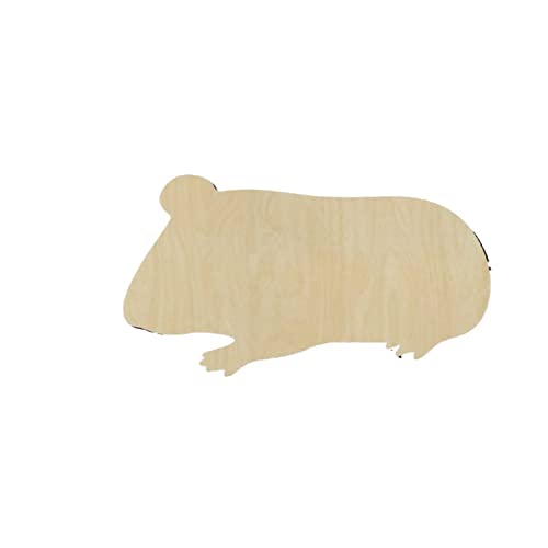 Guinea Pig Wood Craft Unfinished Wooden Cutout Art DIY Wooden Signs Inspirational Wall Plaque Retro Wood Home Wall Decor for Home Office Kitchen Arupkeer