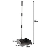 Yangbaga Dust Pans with Long Handle - 39” Heavy Duty Metal Upright Dustpan - Long Handled Stand Up Dustpans - Best Dustpans for Yangbaga
