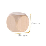 Kisangel 20Pcs Unfinished Wood dice Unfinished Wood Cube Wood Game dice Blank Wooden dice 16mm dice Unfinished Blank dice Blank Square Blocks Blanks Kisangel
