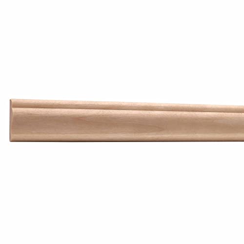 589-4WHW Unfinished White Hardwood Colonial Trim Moulding