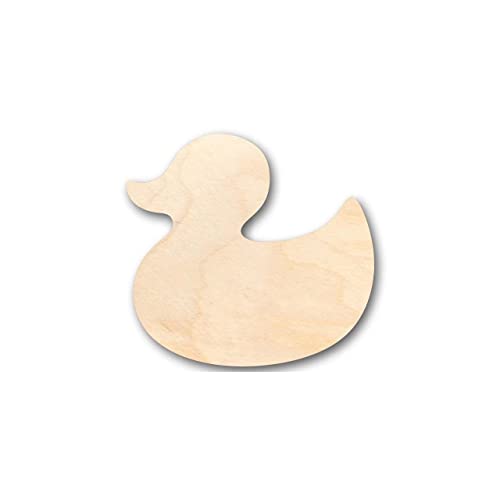 Unfinished Wood Rubber Duck Shape - Bath Time - Nursery Decor - Craft- up to 24" DIY 5" / 1/4" 24 Hour Crafts