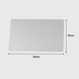 Laser Engraving Blank Cards, Silver Thick Printing Blank Laser Engraving Aluminum Sublimation Metal Business Name Cards For House Office Customer Diy Wokyo