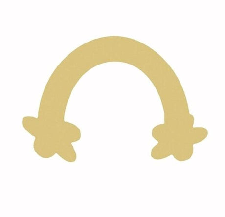 Rainbow Unfinished Cutout, Wooden Shape, PaintableMDF, Build-A-Cross Build-A-Cross