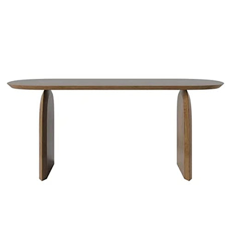 homary 70.9" Japandi Dining Table for 6, Modern Solid Wood Top Oval Table for Dining Room, Kitchen, Living Room Mesas de Comedor, Easy Clean homary